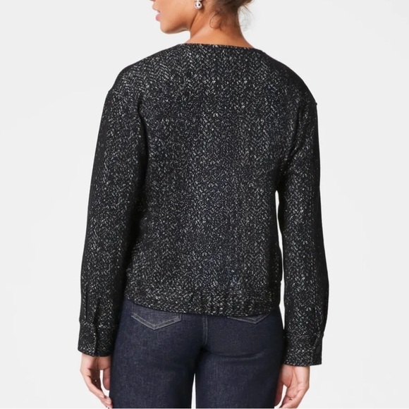 SPANX Ponte Bomber Jacket in Herringbone - Picture 2 of 6